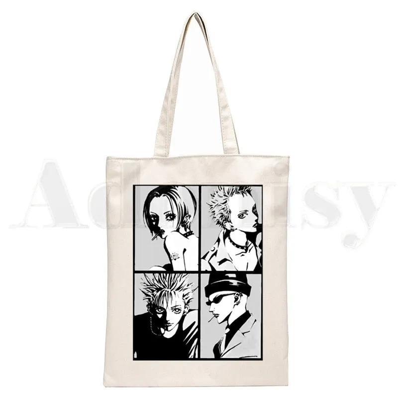 Anime Style Japanese Nana Canvas Tote Bags