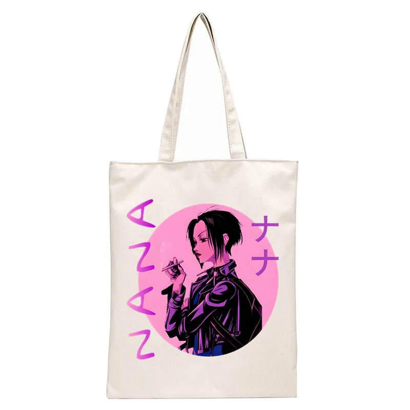 Anime Style Japanese Nana Canvas Tote Bags