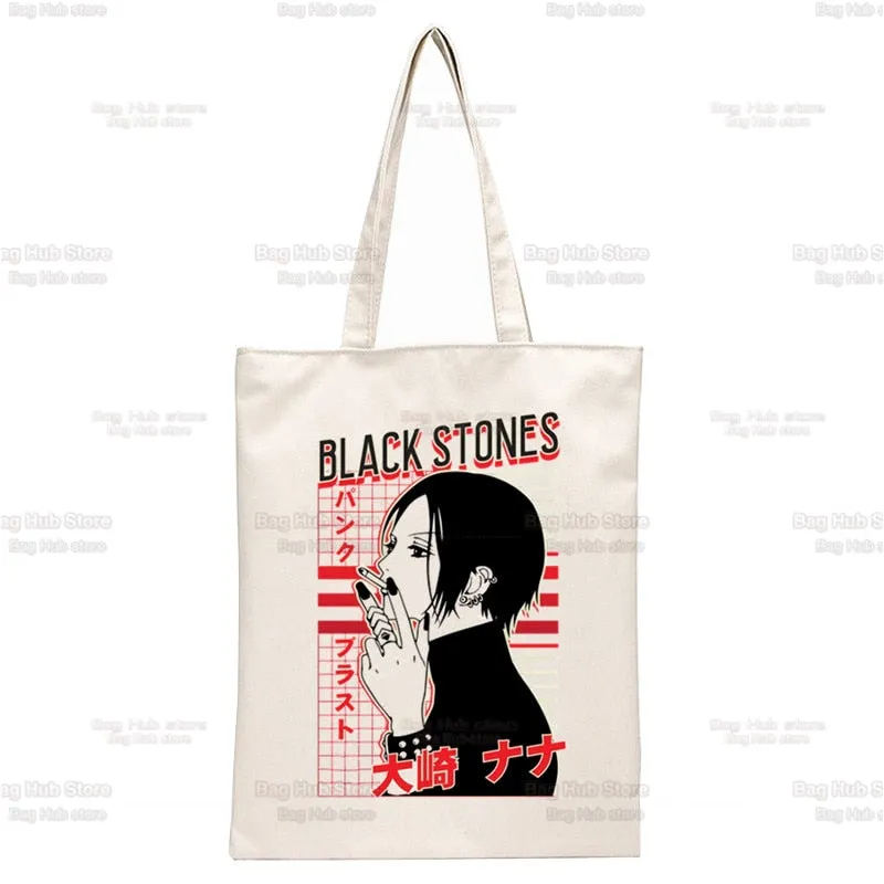 Anime Style Japanese Nana Canvas Tote Bags