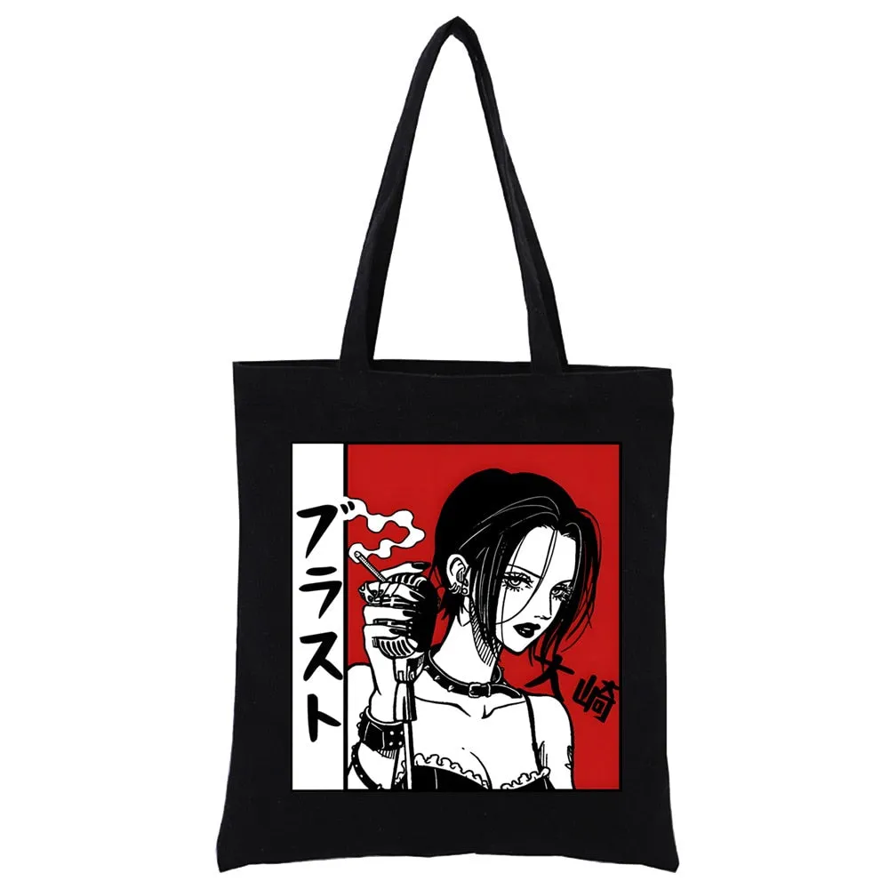 Anime Style Japanese Nana Canvas Tote Bags