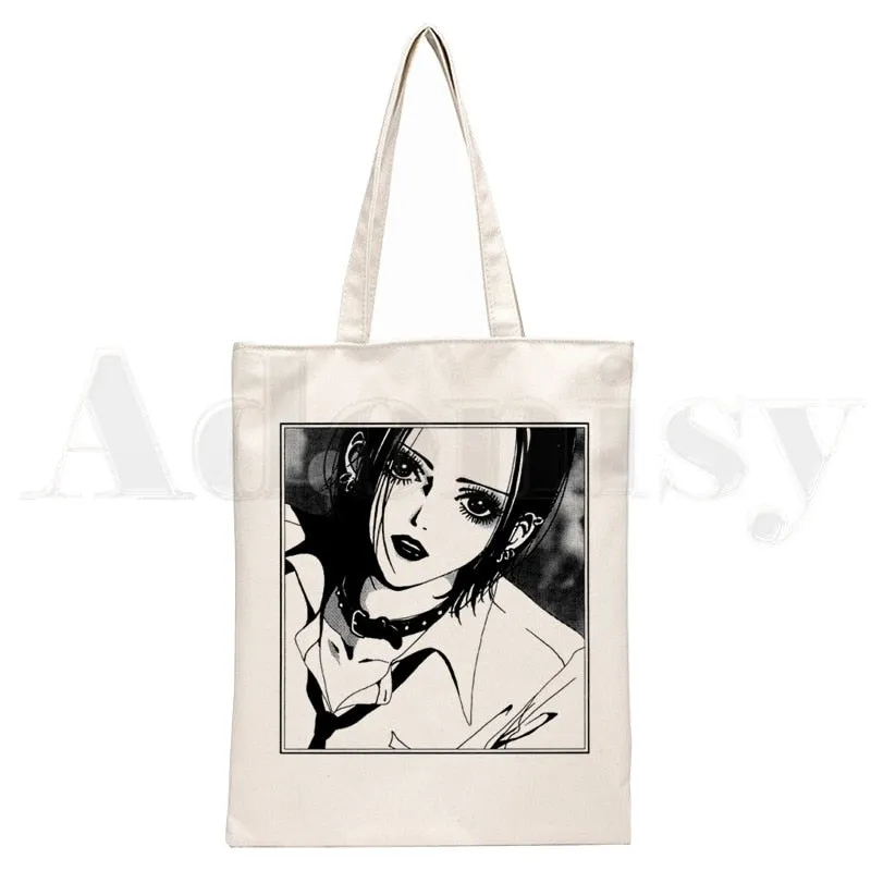 Anime Style Japanese Nana Canvas Tote Bags