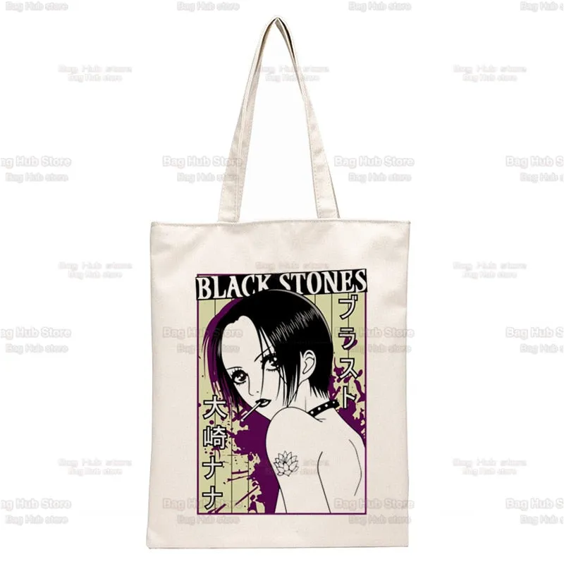 Anime Style Japanese Nana Canvas Tote Bags