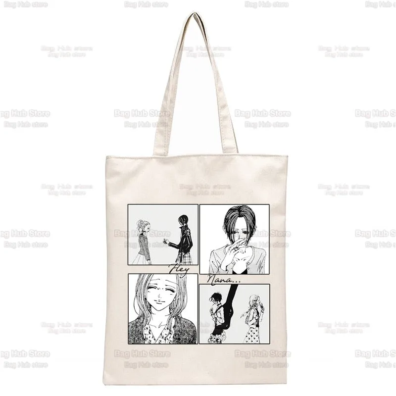 Anime Style Japanese Nana Canvas Tote Bags