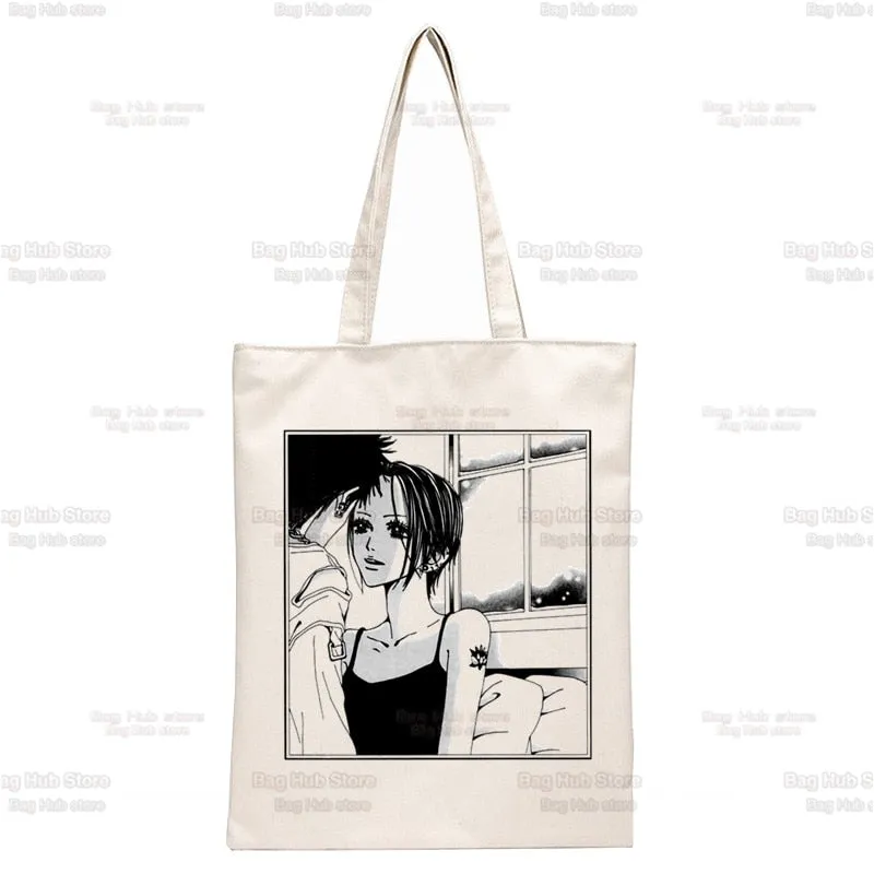 Anime Style Japanese Nana Canvas Tote Bags