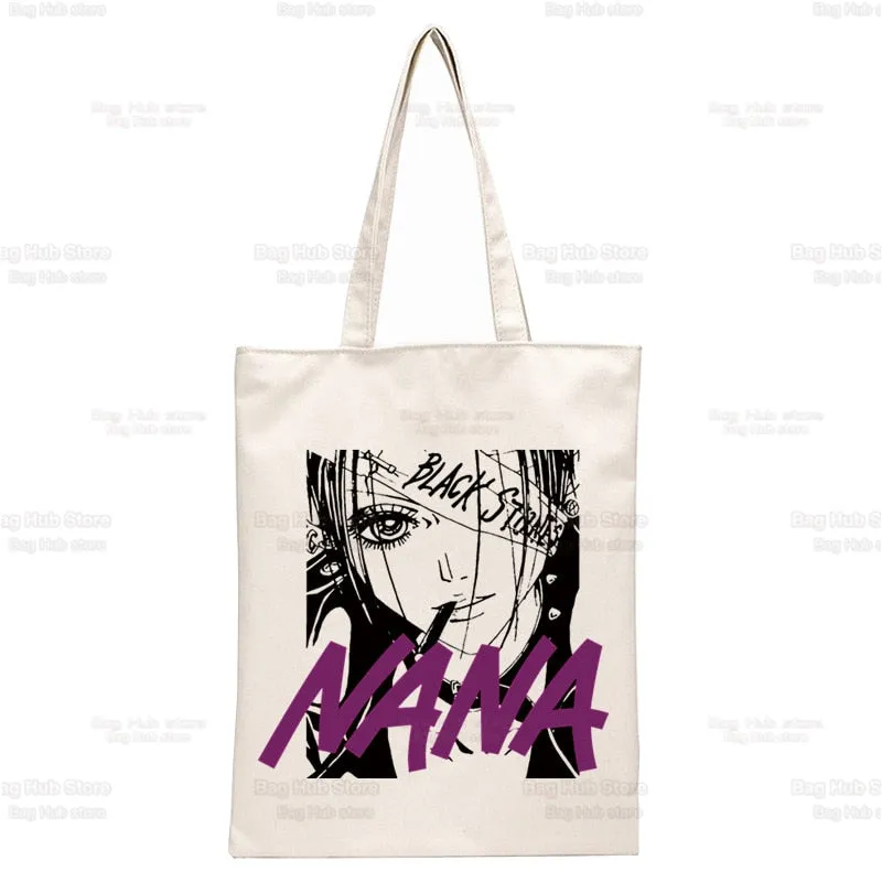 Anime Style Japanese Nana Canvas Tote Bags