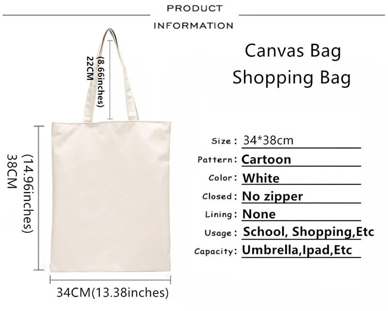 Anime Style Japanese Nana Canvas Tote Bags