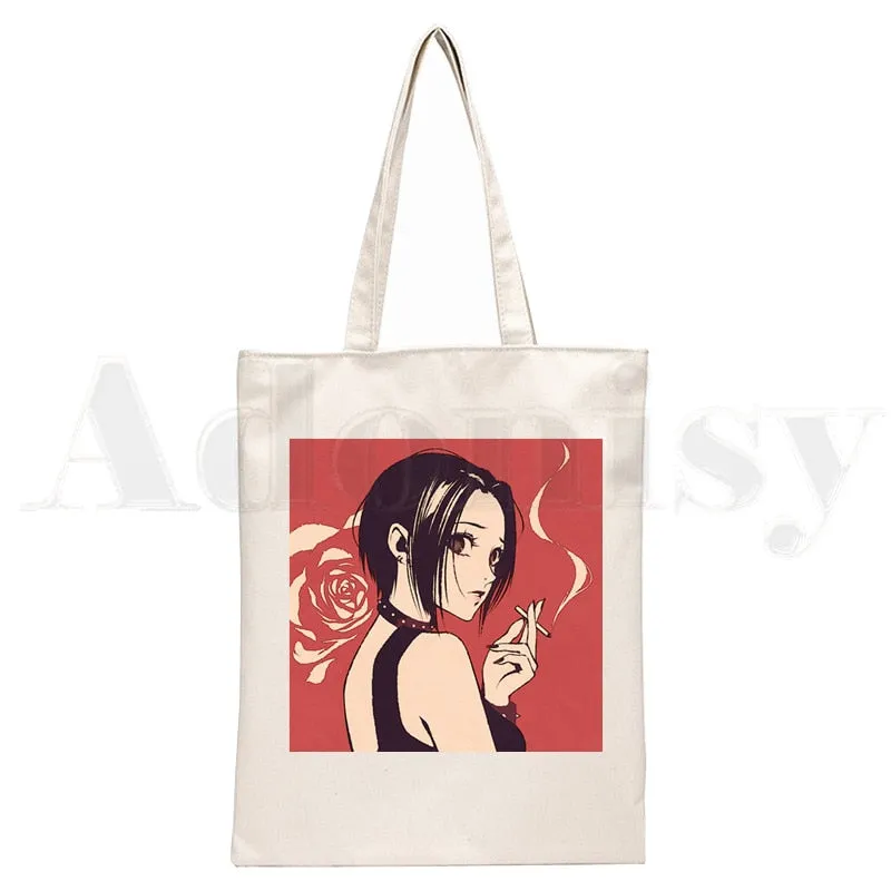 Anime Style Japanese Nana Canvas Tote Bags