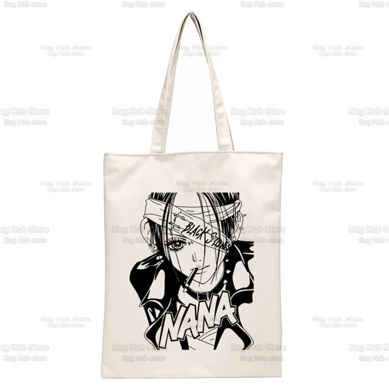 Anime Style Japanese Nana Canvas Tote Bags