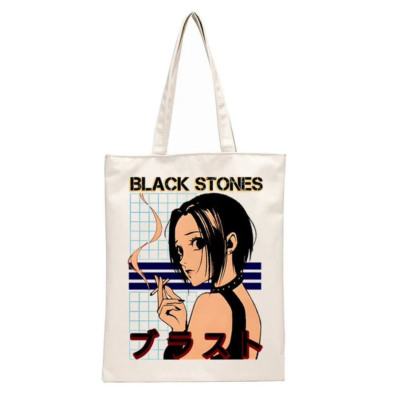 Anime Style Japanese Nana Canvas Tote Bags