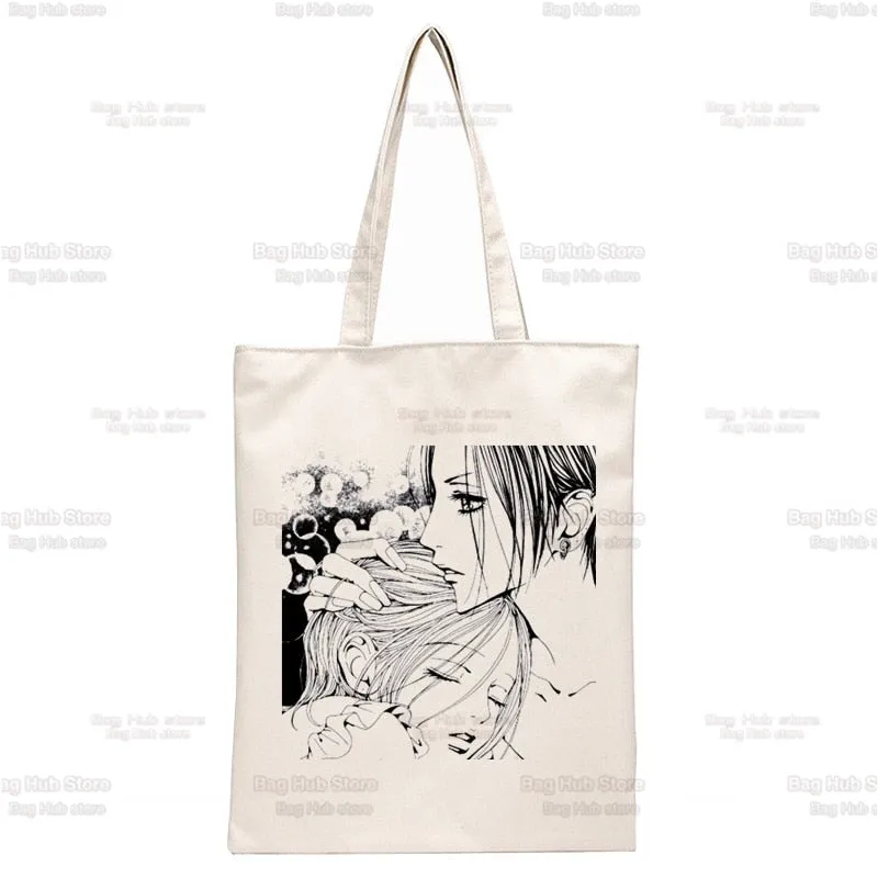 Anime Style Japanese Nana Canvas Tote Bags