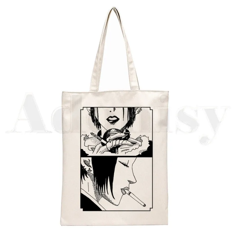 Anime Style Japanese Nana Canvas Tote Bags