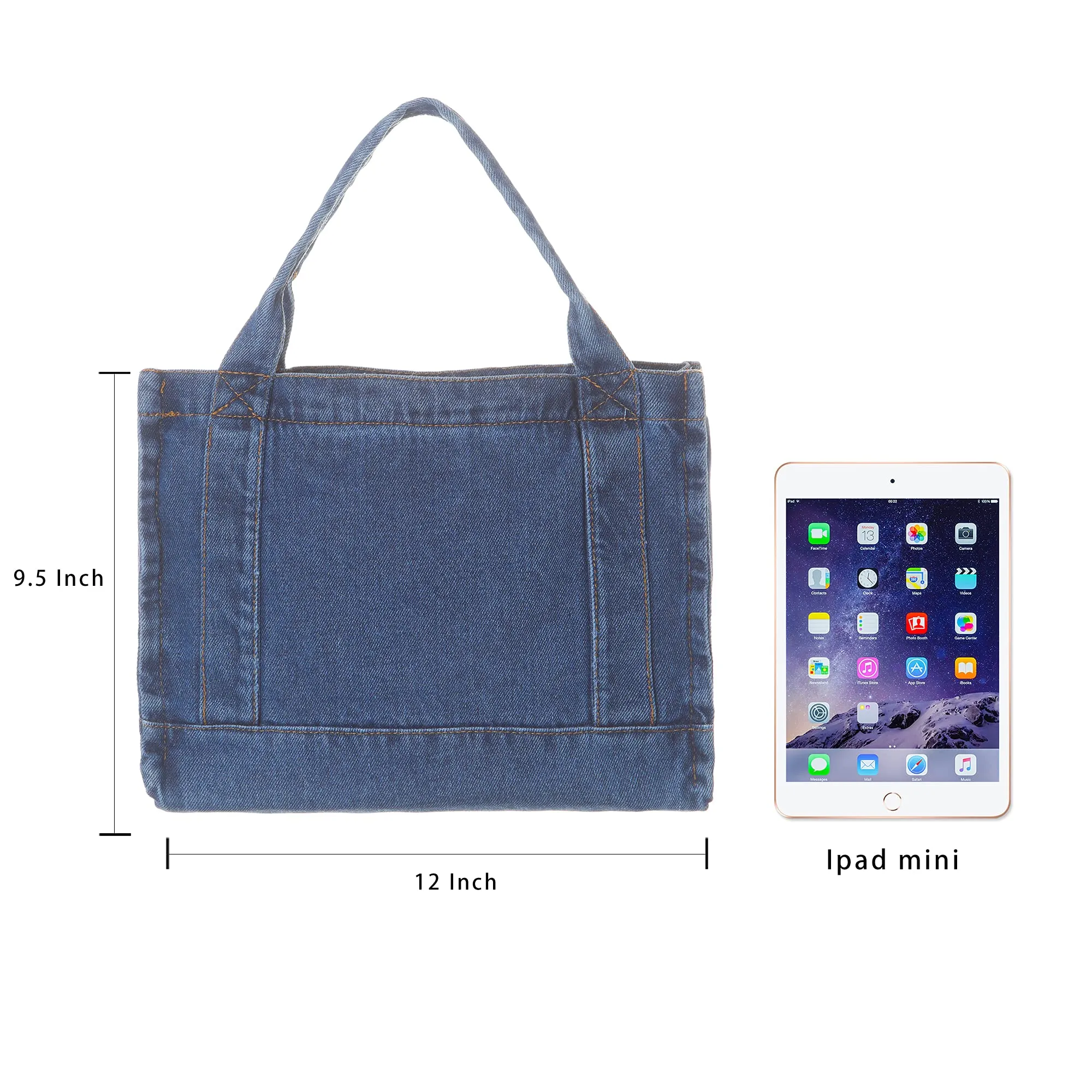 AOCINA Denim Tote Bag for Women, Crossbody Bags, Shoulder Bags