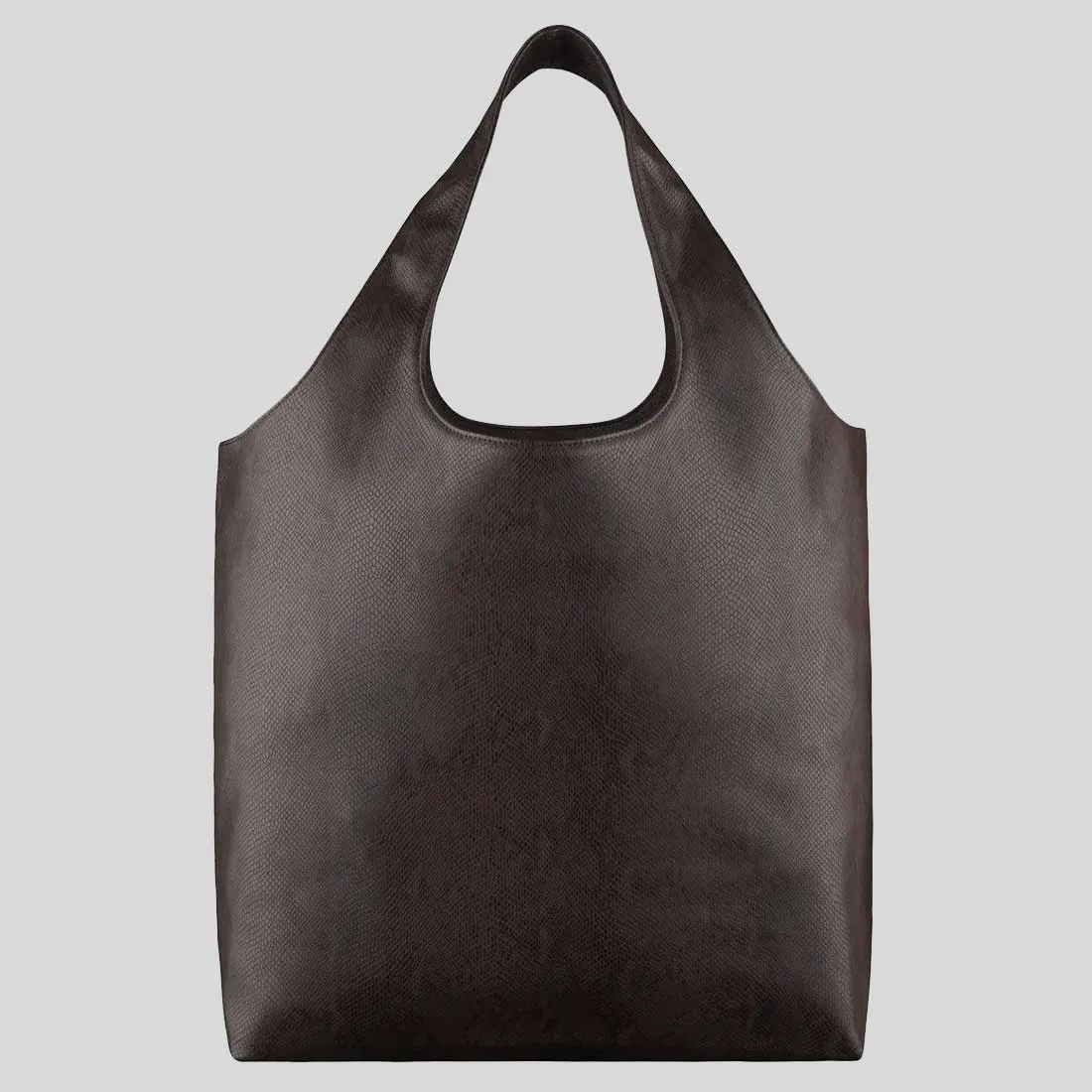 A.P.C. Ninon Tote Bag Python-Embossed Blackberry RB-PUABNM61565HAJ