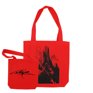 Arik Roper "Shadowblade" Red Tote Bag