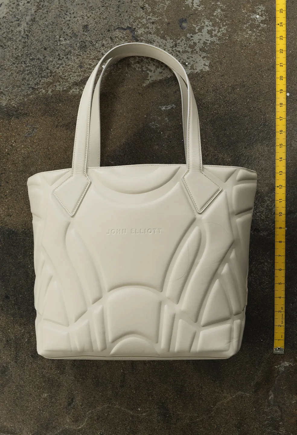 Armor Leather Tote / Ivory
