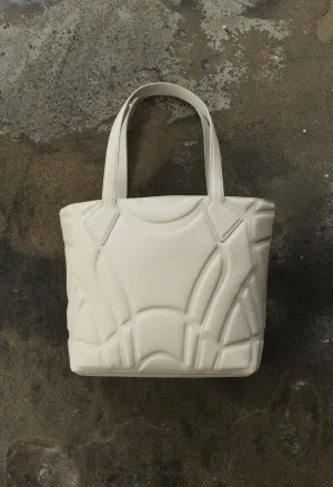 Armor Leather Tote / Ivory