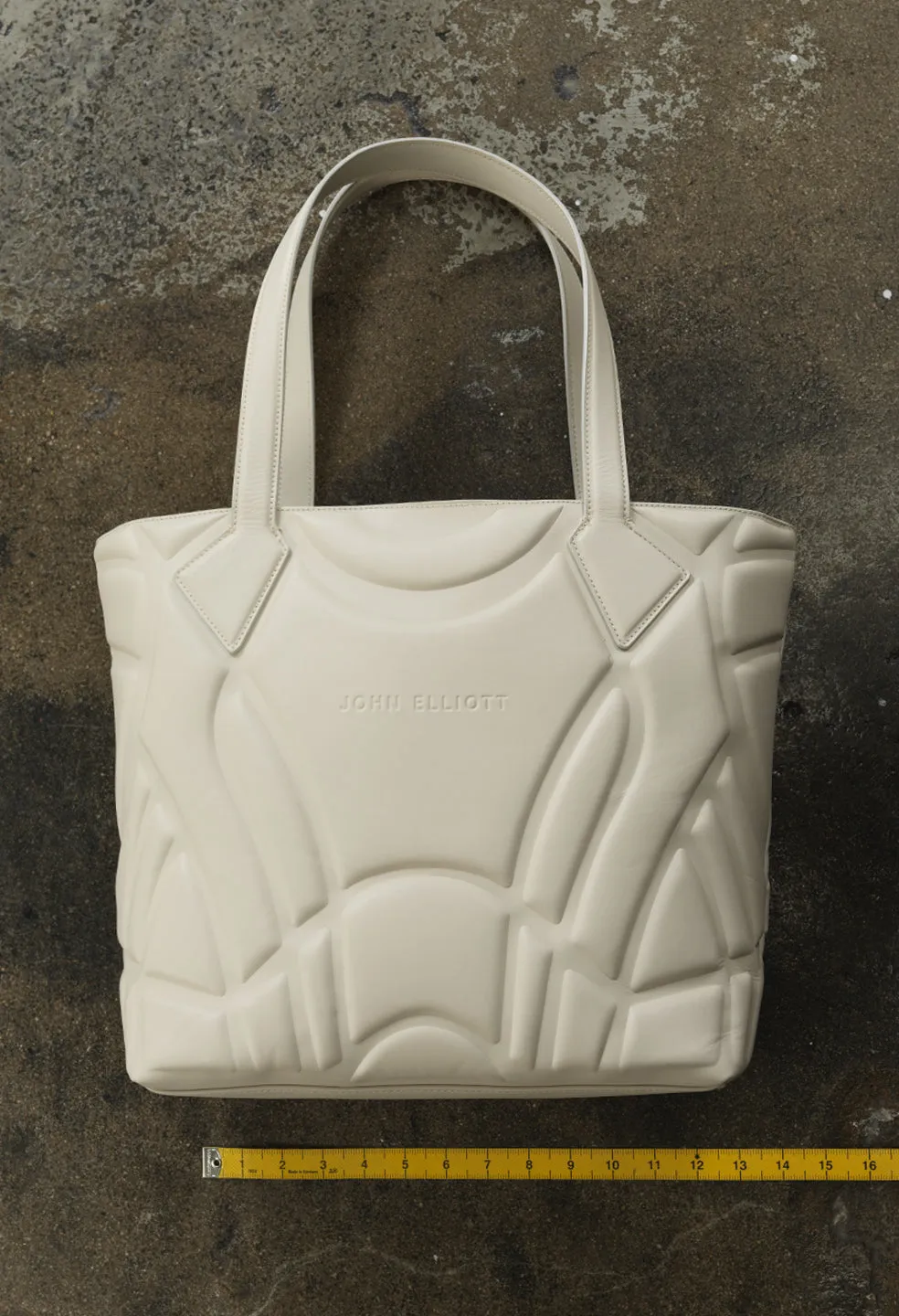 Armor Leather Tote / Ivory