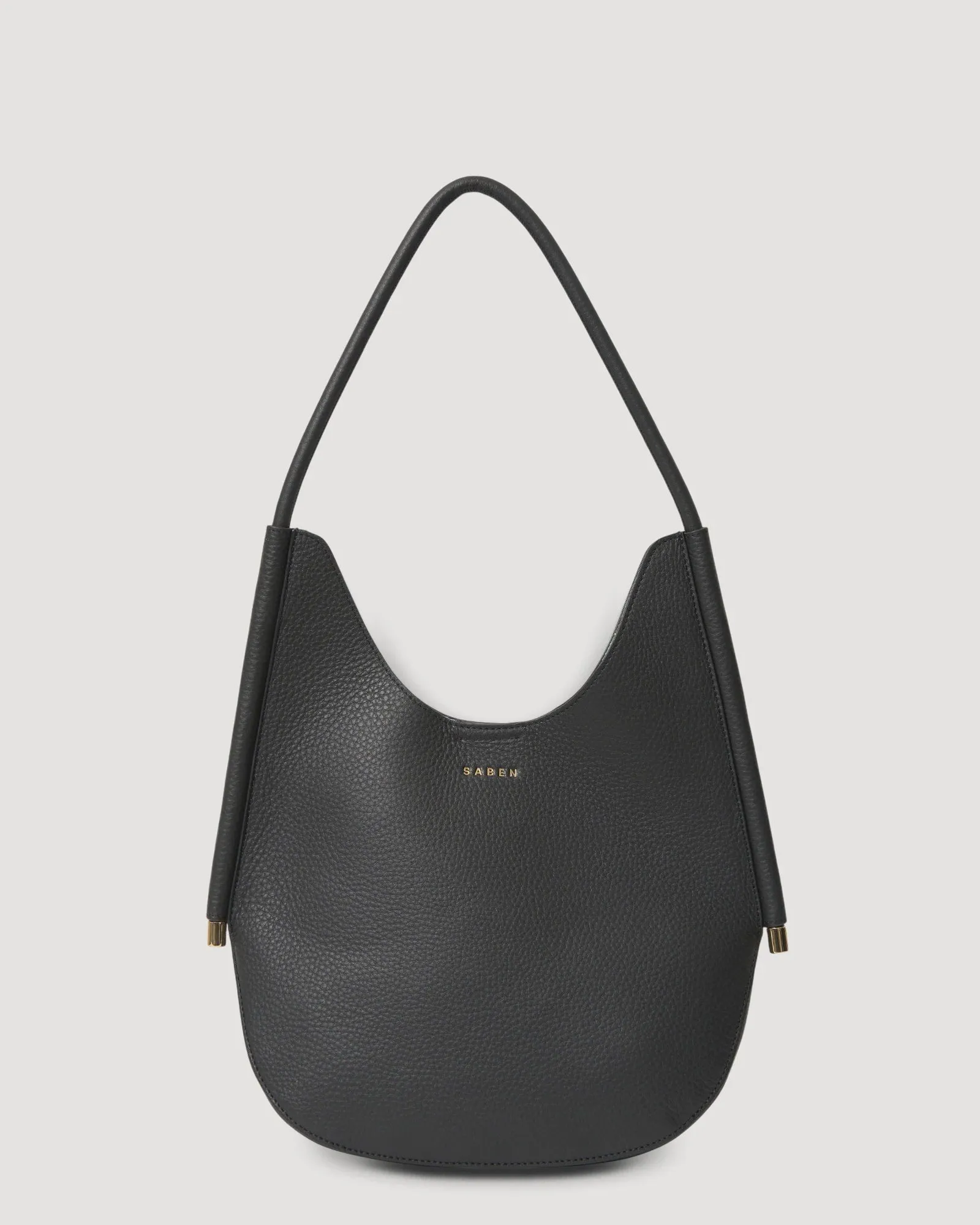 Asher Shoulder Bag Black   Bronze