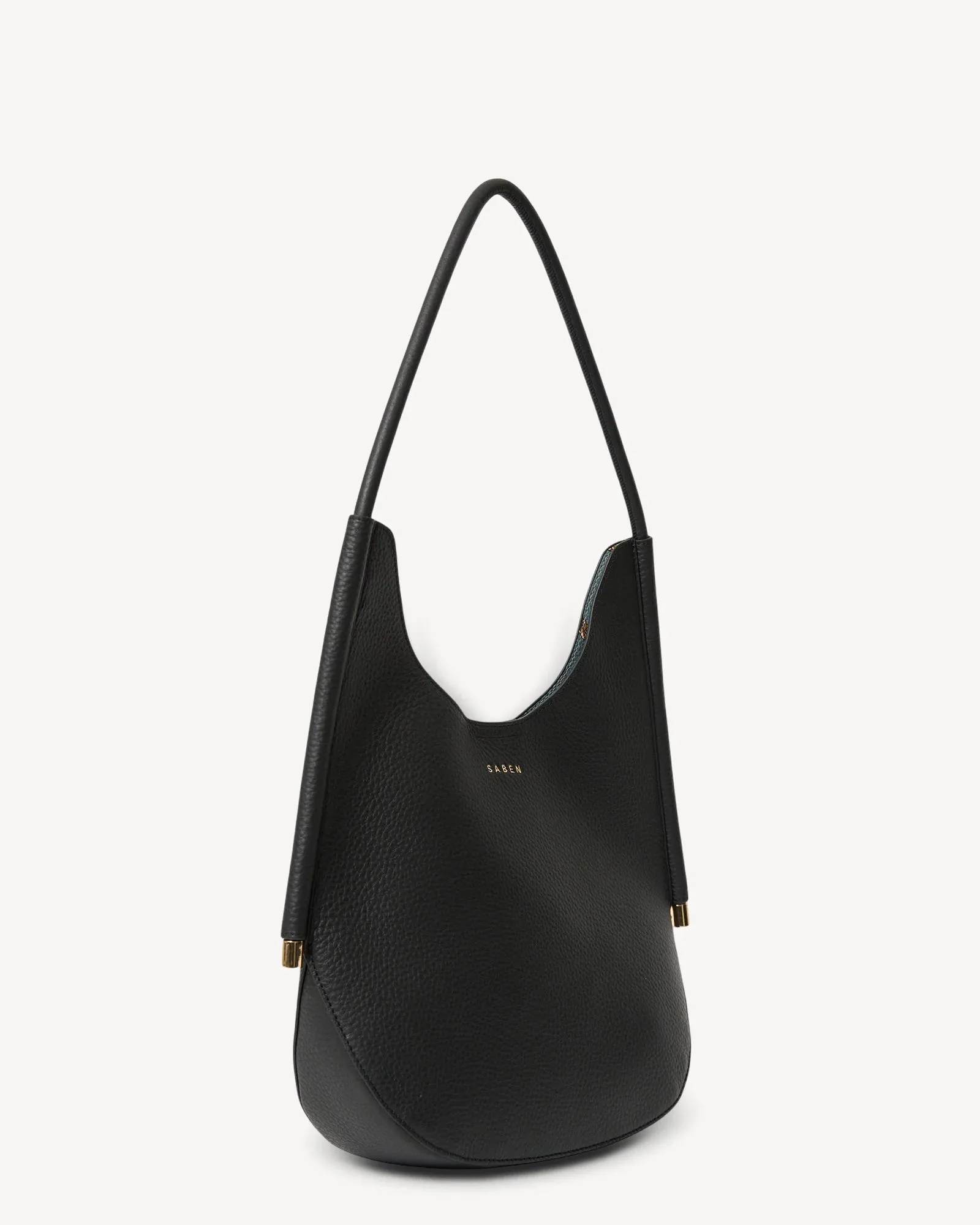 Asher Shoulder Bag Black   Bronze