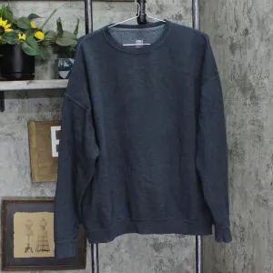 Athletic Works Mens Fleece Pullover Sweatshirt 167108b75e133a Blue Gray 2XL