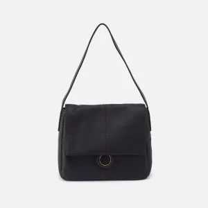 Austin Shoulder Bag In Pebbled Leather - Black