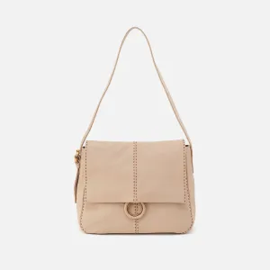 Austin Shoulder Bag In Pebbled Leather - Linen