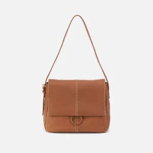 Austin Shoulder Bag In Pebbled Leather - Warm Honey