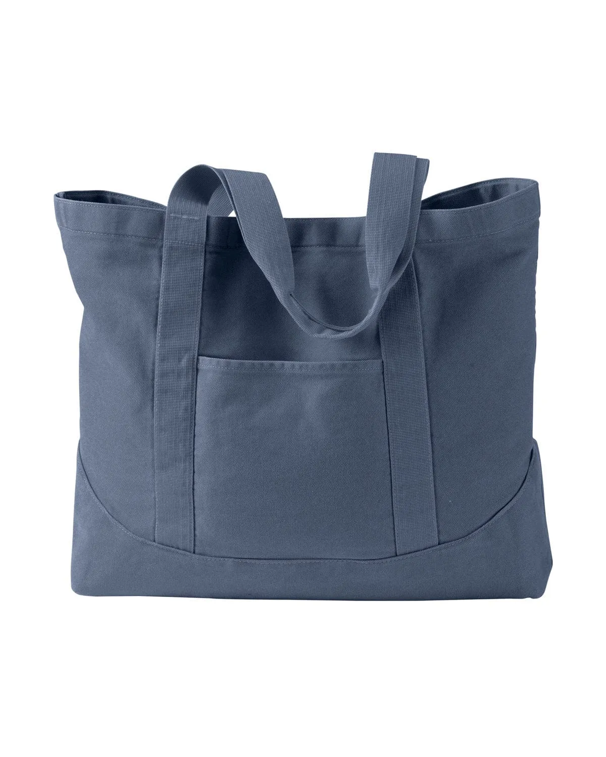 Authentic Pigment Pigment-Dyed Large Canvas Tote | Denim