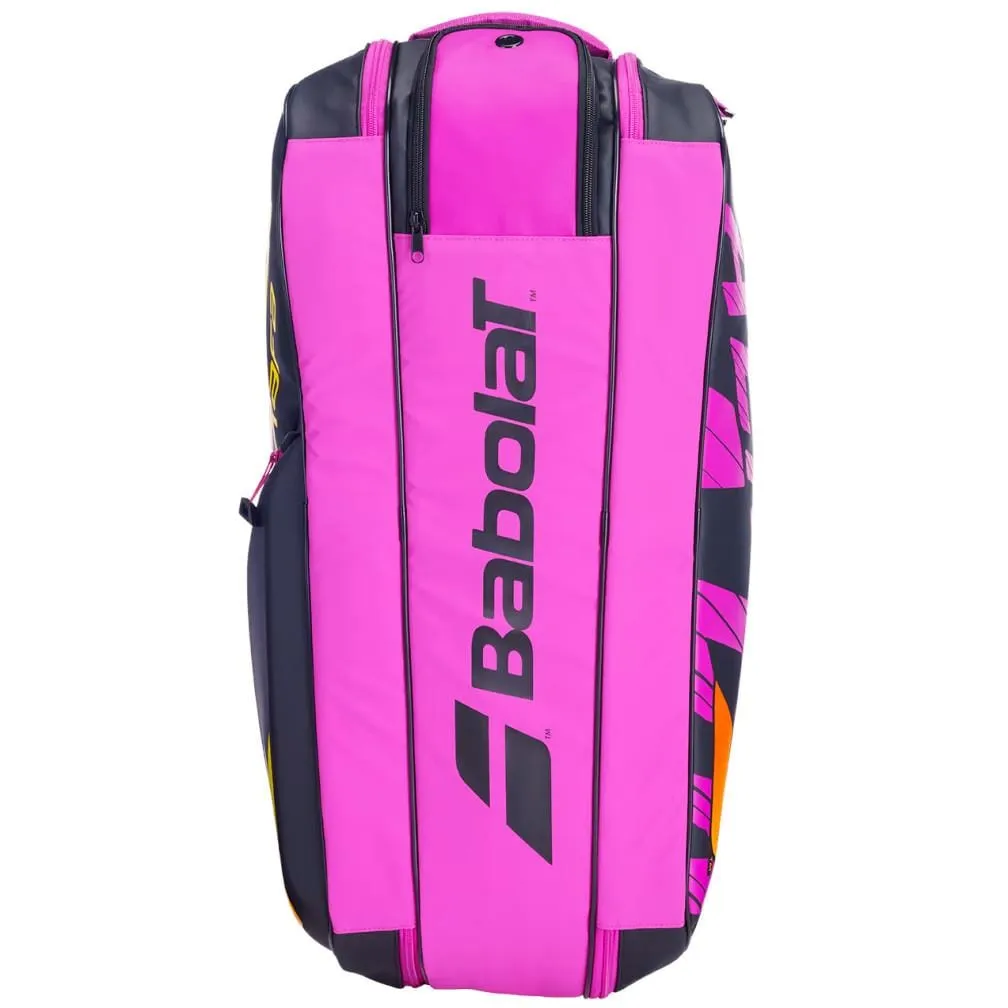 Babolat RH6 Pure Aero RAFA 6 Racket Bag - Black / Orange / Purple