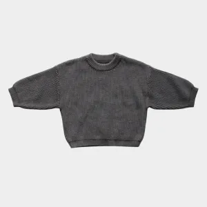Babysprouts Drop Shoulder Sweater in Graphite