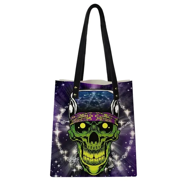 Bad-Ass Skeleton Middle Finger Tote Bag