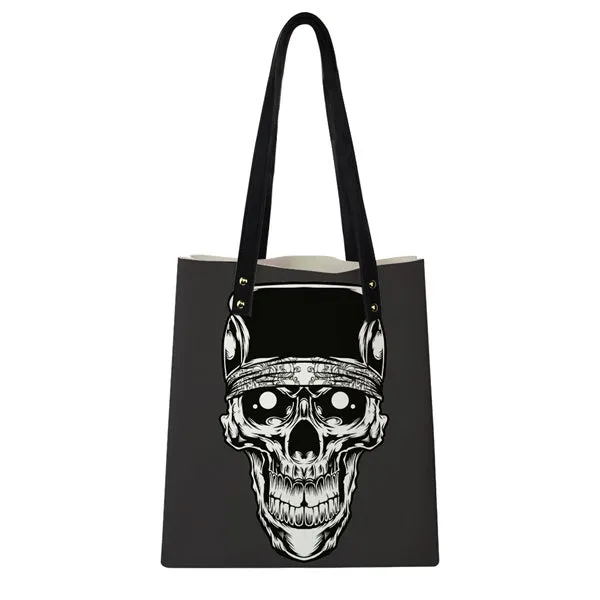 Bad-Ass Skeleton Middle Finger Tote Bag