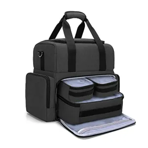 BAFASO Large Travel Makeup Bag with 3 Inner Removable Pouches