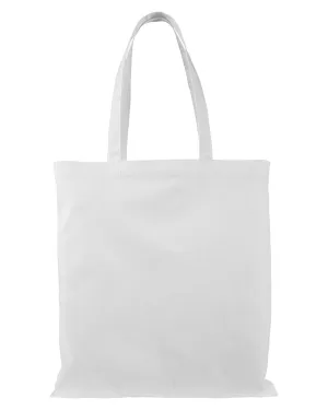 BAGedge 6 oz. Canvas Grocery Tote Bag | White