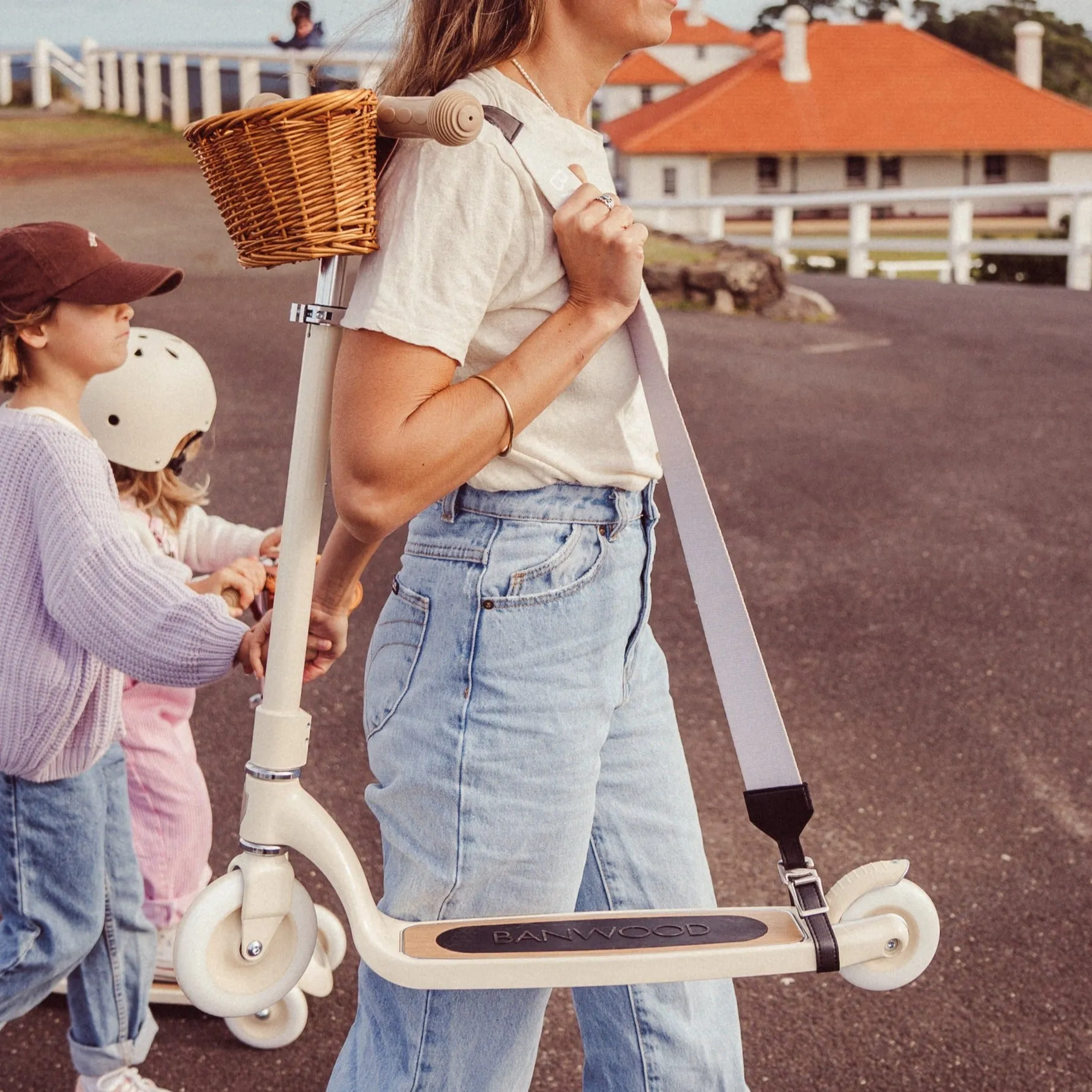 Banwood Bike and Scooter Carry Strap (Cream)