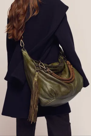 Bayside84 Calla Lily XL Hobo and Crossbody - Green