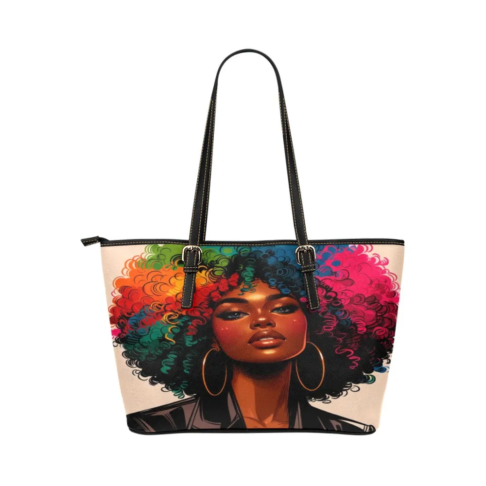 Be-A-U-ti-Ful Colors of Me Too Leather Tote Bag – Vibrant and Versatile