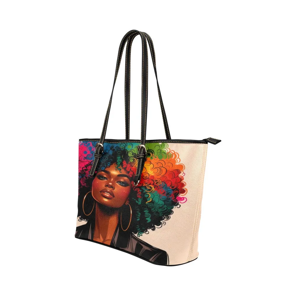 Be-A-U-ti-Ful Colors of Me Too Leather Tote Bag – Vibrant and Versatile