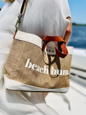 Beach Bum Jute Crossbody Tote