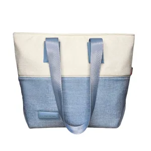 Bi-Tone Tote Bag - Light Blue