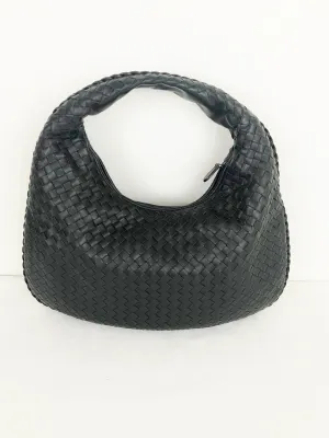 Black Intrecciato Hobo