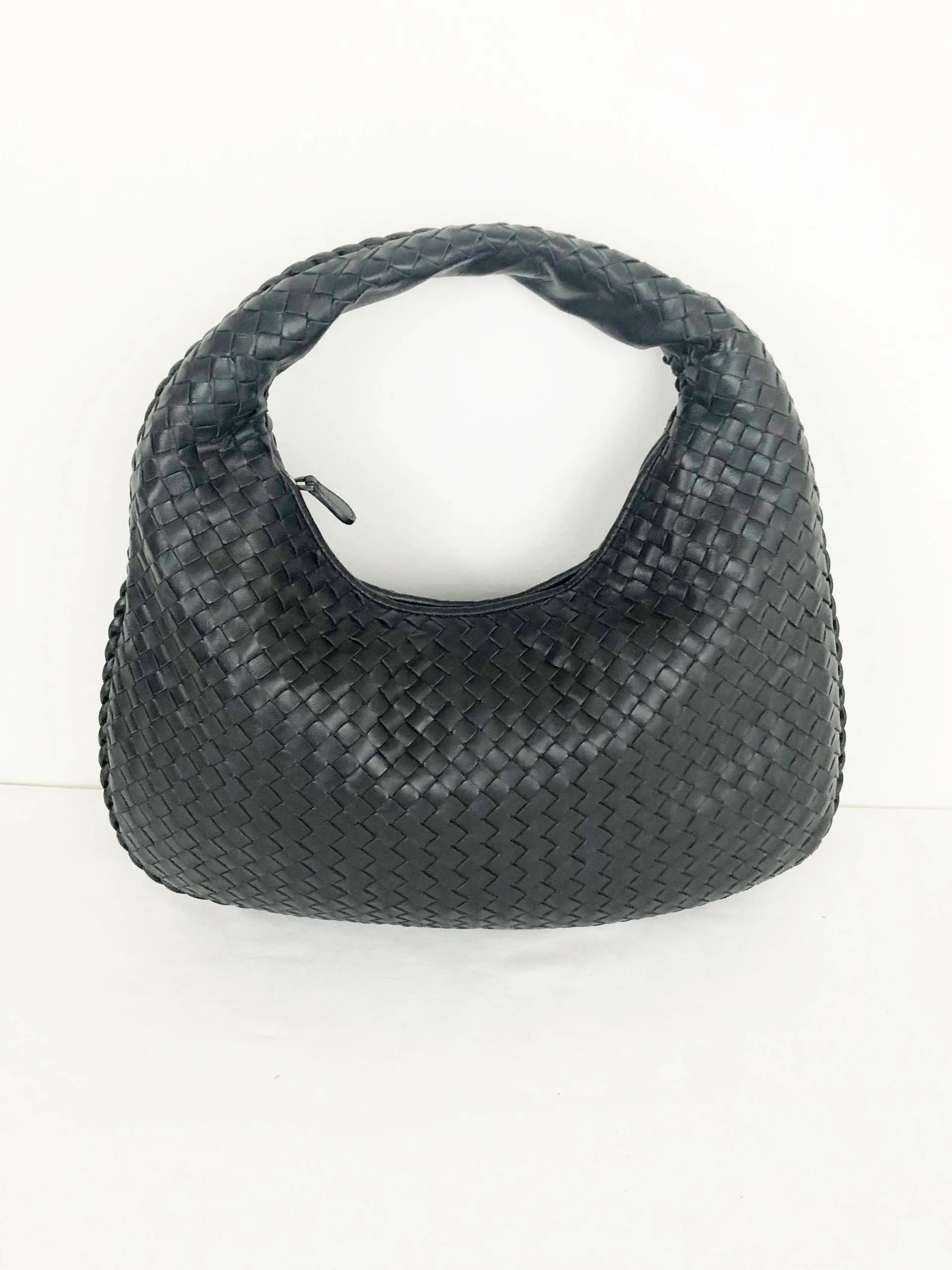 Black Intrecciato Hobo