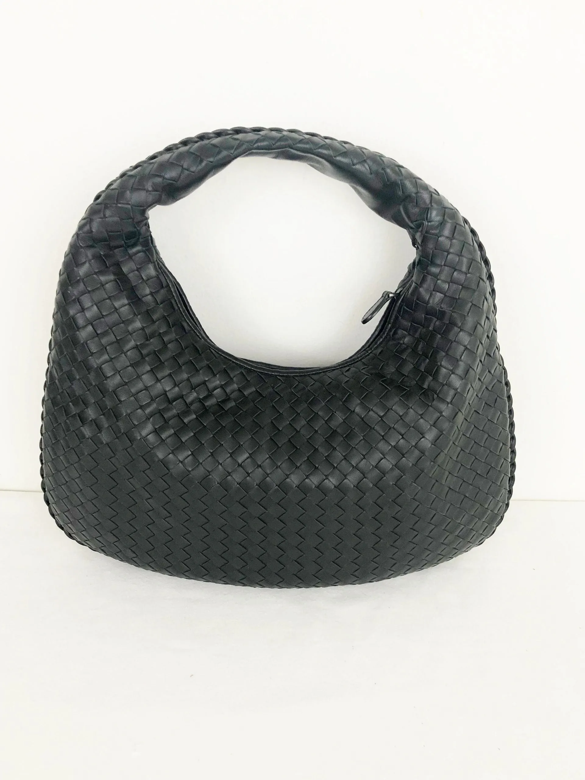 Black Intrecciato Hobo