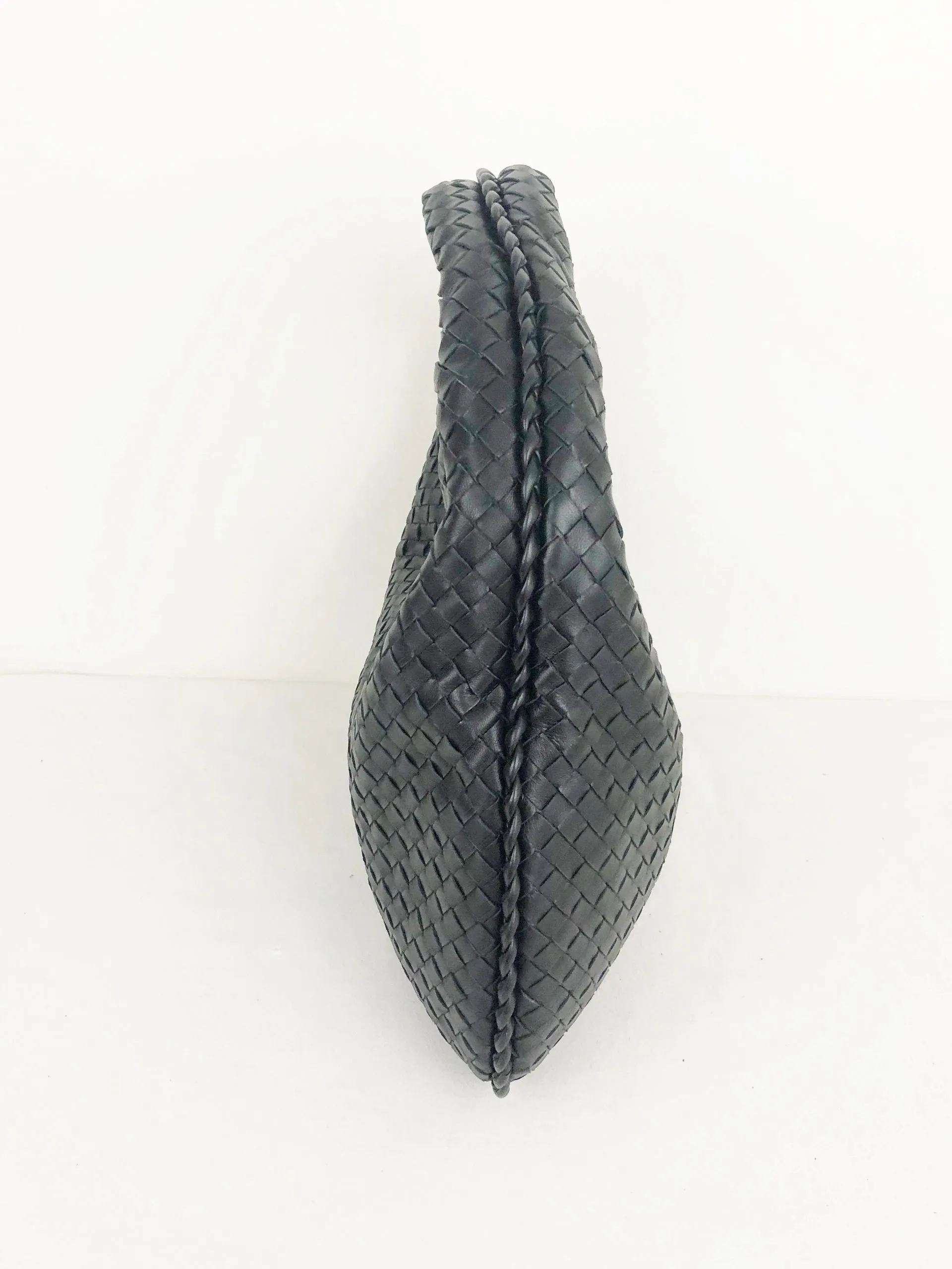 Black Intrecciato Hobo