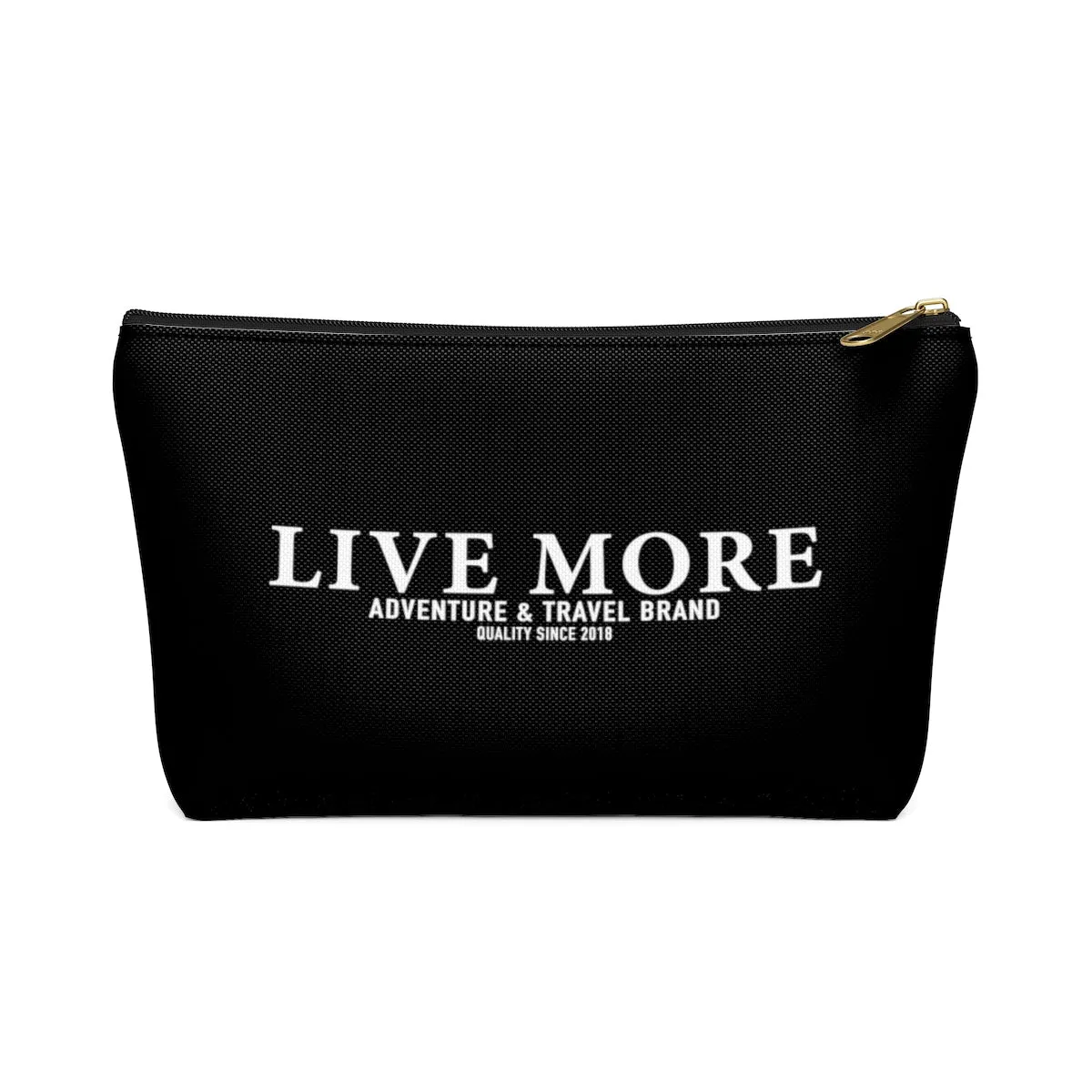 Black Live More Accessory Pouch