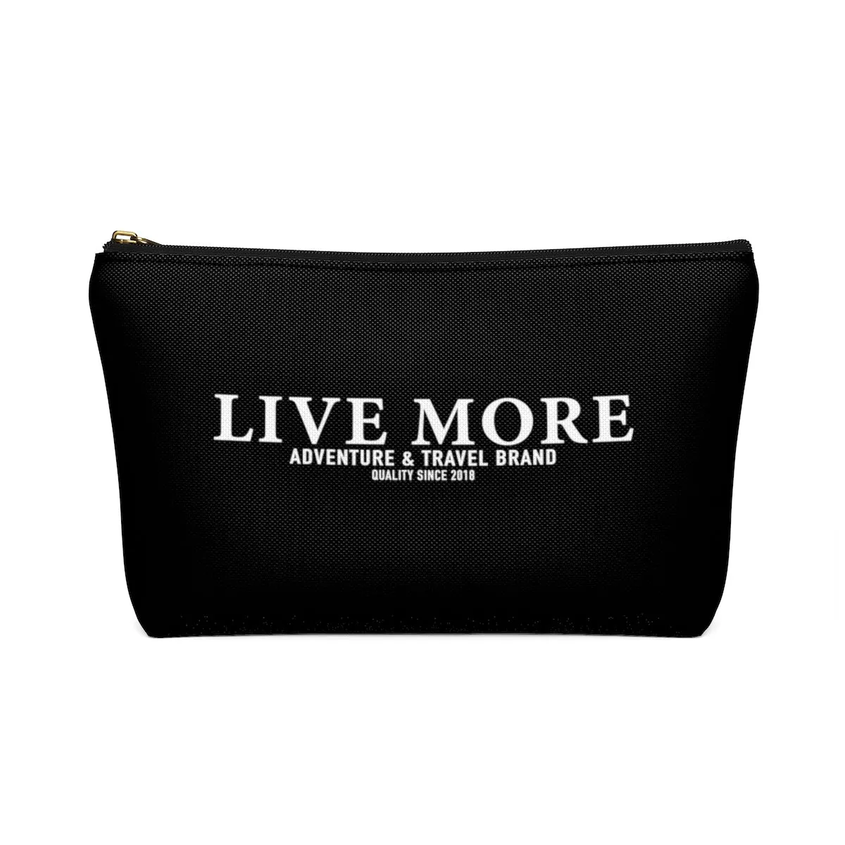 Black Live More Accessory Pouch