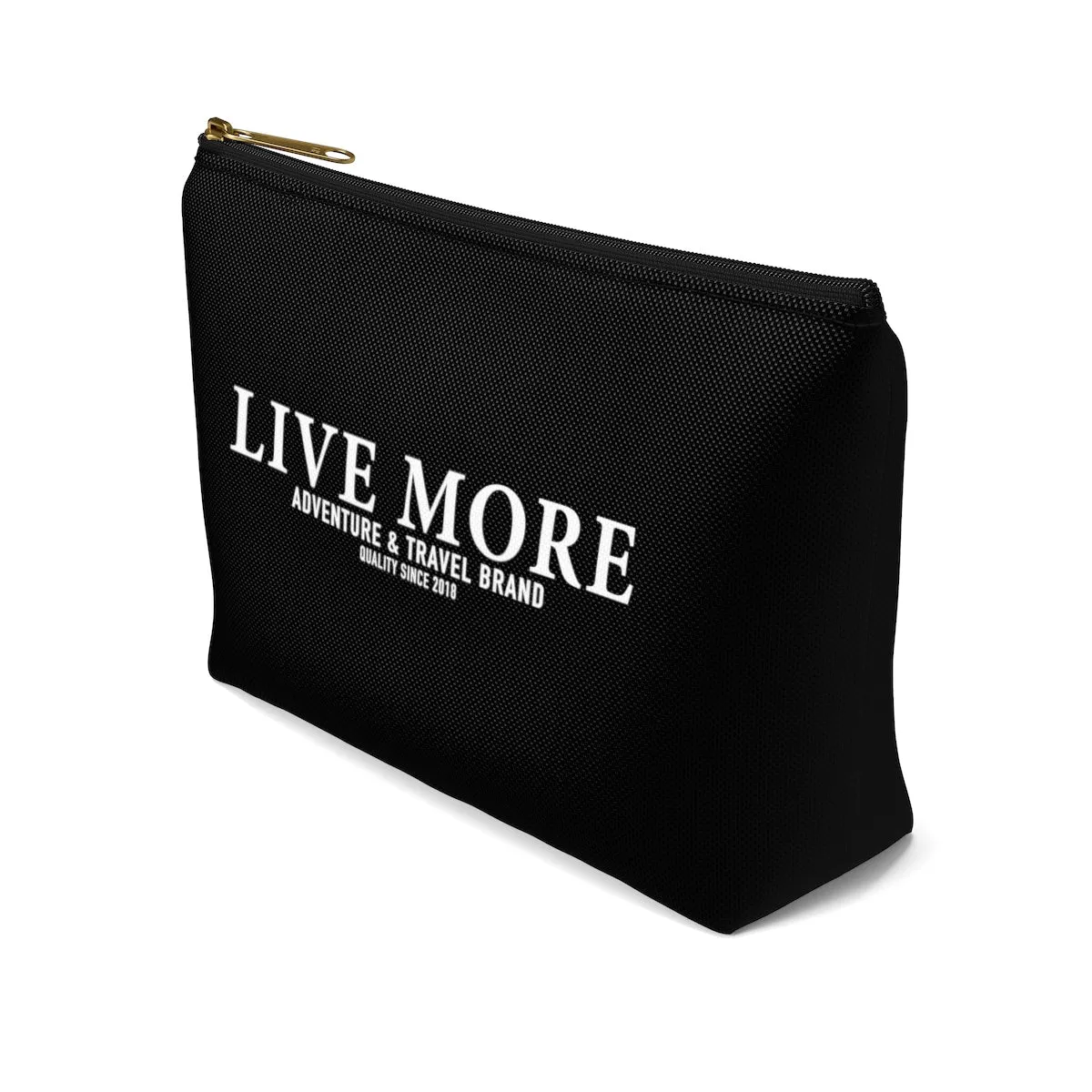Black Live More Accessory Pouch