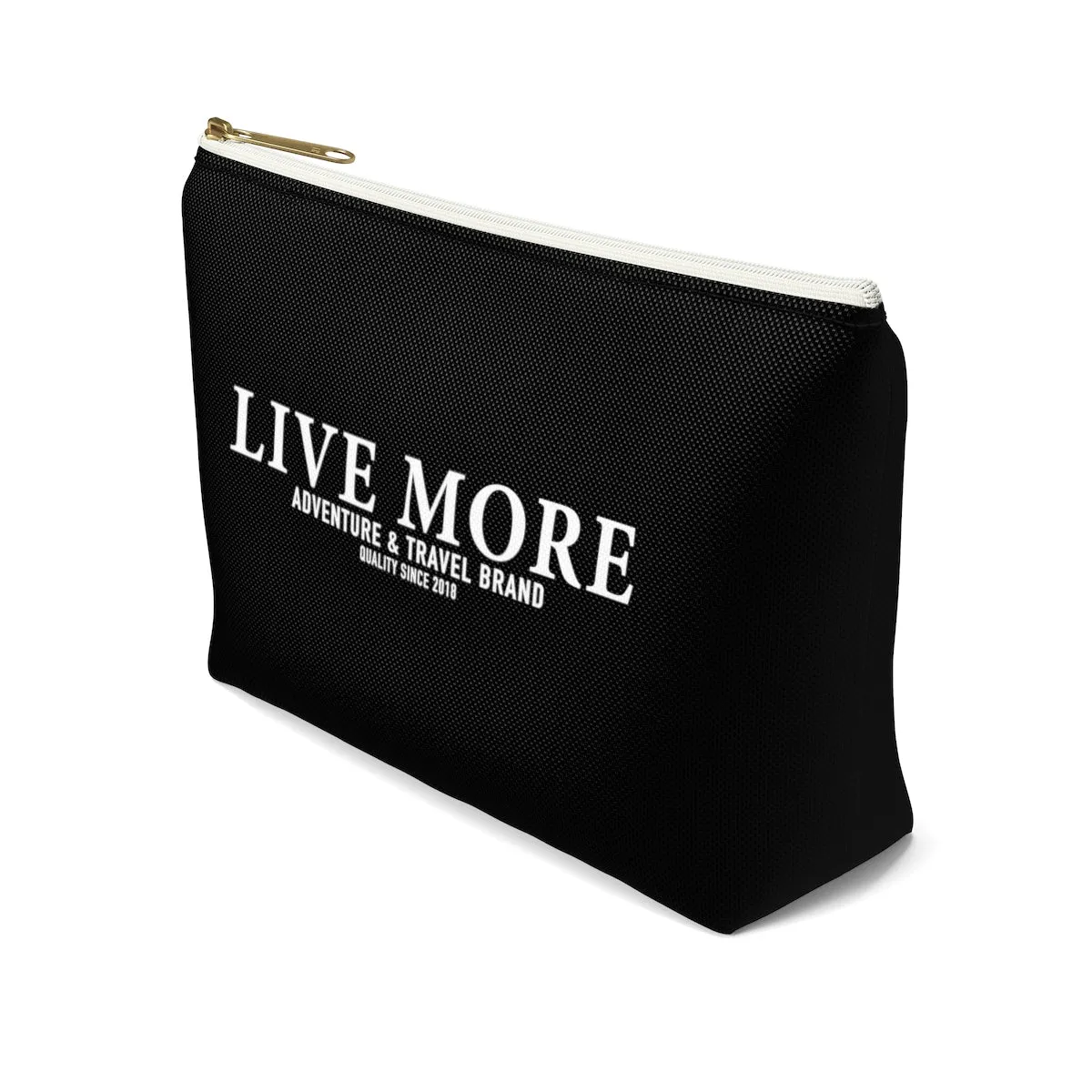 Black Live More Accessory Pouch