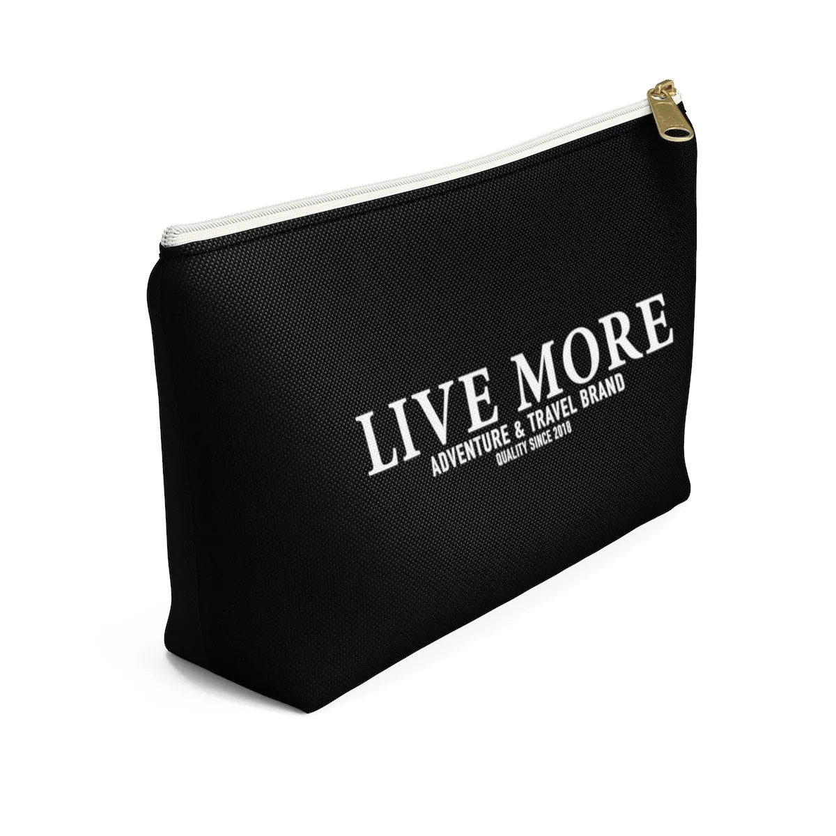 Black Live More Accessory Pouch