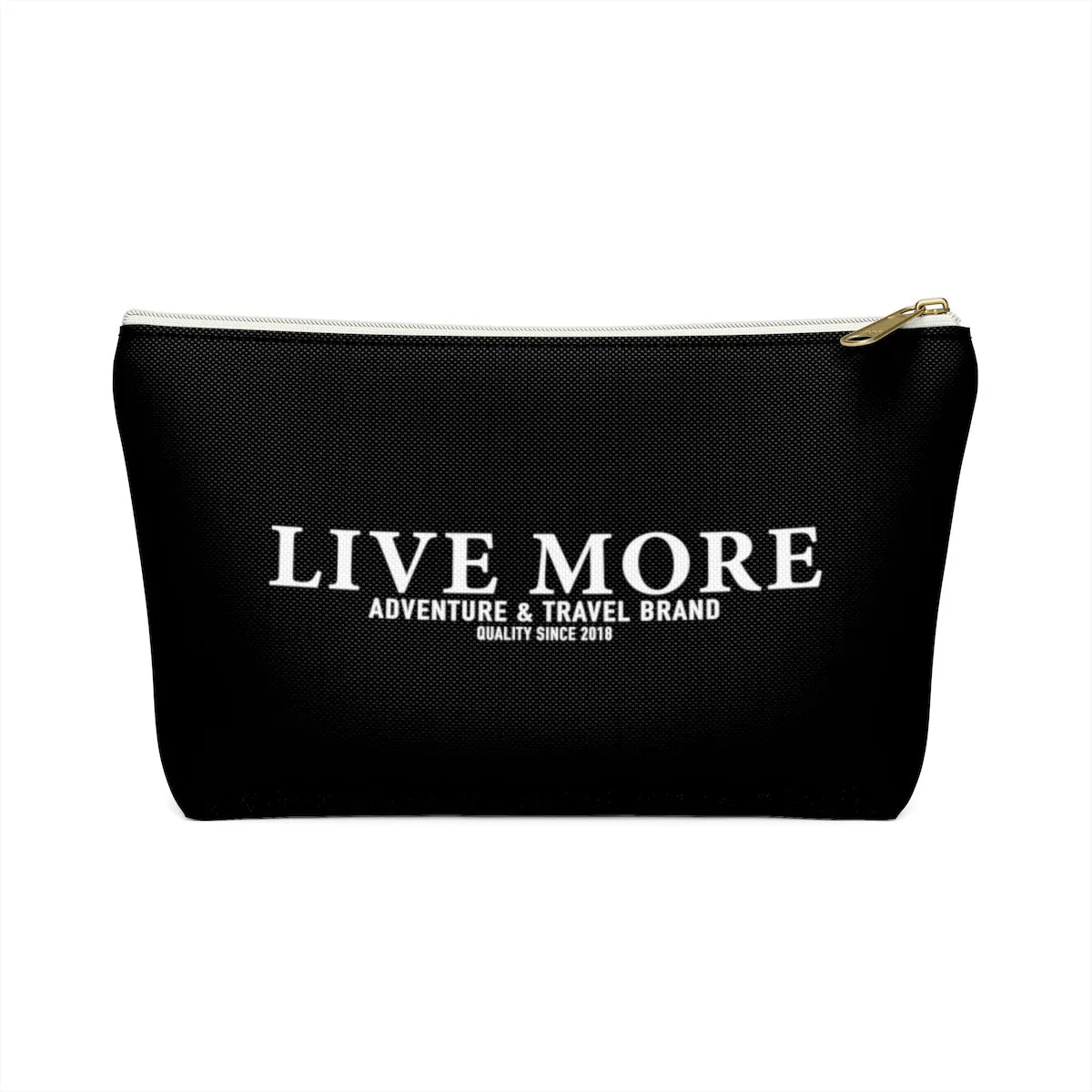 Black Live More Accessory Pouch